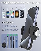 Vista 2 de Soporte de teléfono de cuello de cisne para silla de ruedas, bicicleta, bicicleta de giro, cochecito, barco, soporte de micrófono, scooter, cinta