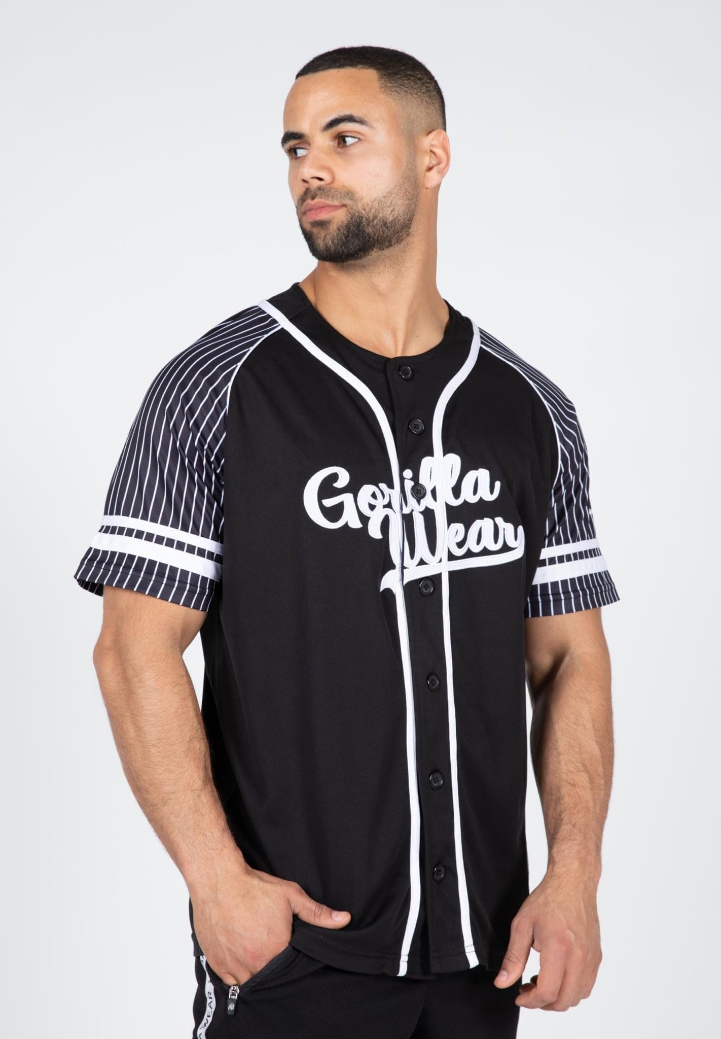Gorilla Wear 82 Baseball Jersey - Black