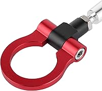 Vista 7 de Fydun - Gancho de remolque de automóvil, gancho de remolque de aluminio CNC para JDM tornillo en pista de carreras, anillo de remolque de automóvil