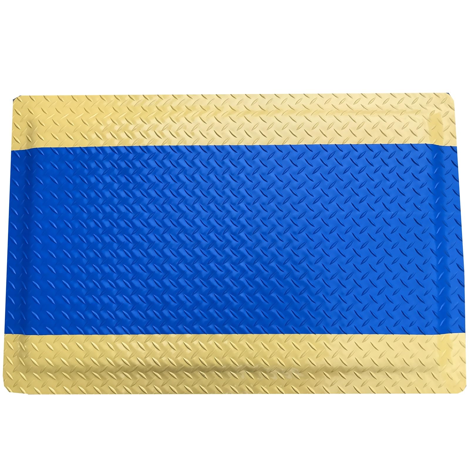 OWOHYG Industrial Anti-Fatigue Floor Mats,Welded Safe Static Non-Slip Floor Carpet,0.8In Thick Foot Pad,Comfort Step For Home Workshop.Blue-60x80x2cm/24x31x0.8in