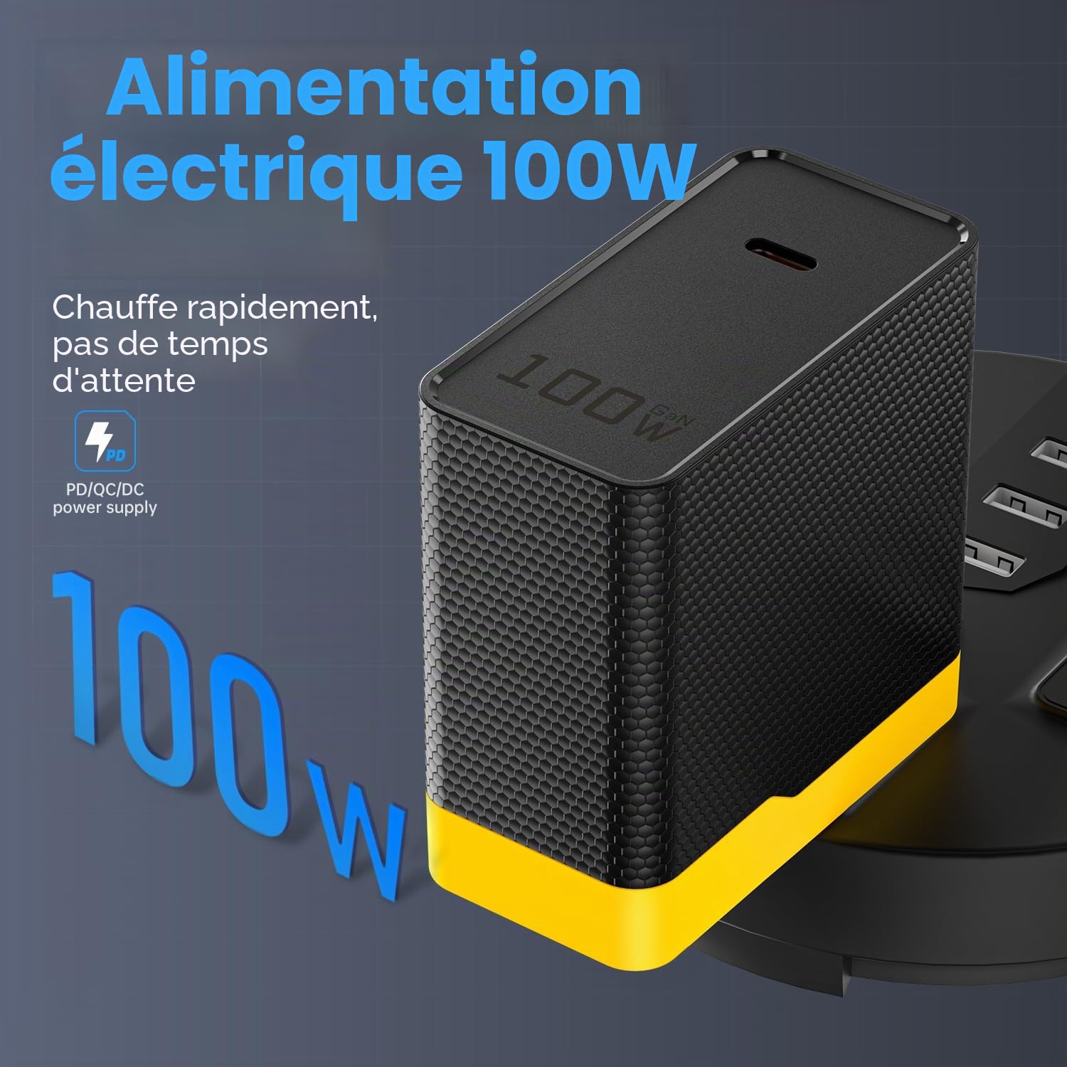 FNIRSI HS-02A Kit de fer à souder portable 100 W 100-450 ℃ 3 groupes de température préréglés, 3 pointes de soudure, outil numérique intelligent pour réparation de précision