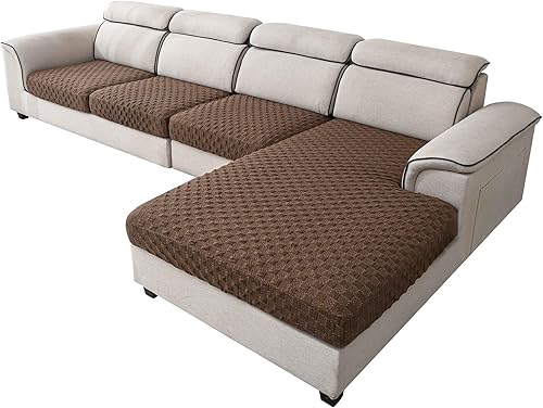 LUFEIJIASHI Fundas para sofá seccional, fundas de cojín en forma de L para sofá seccional, fundas elásticas para sofá seccional, protector de