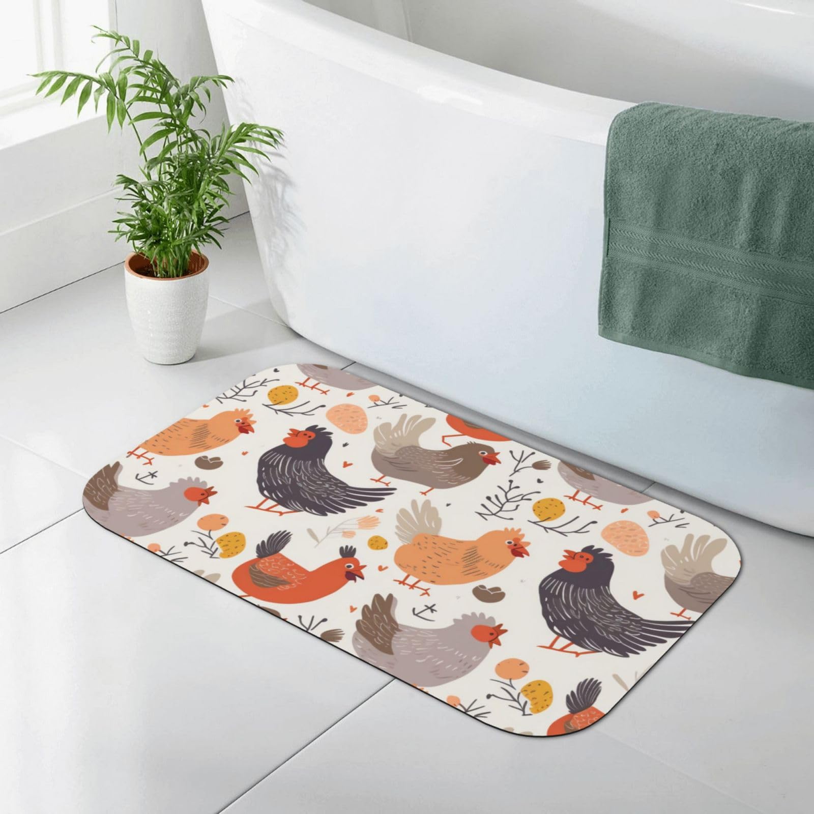 Tapis de bain absorbant à diatomées pour éviter les sols mouillés