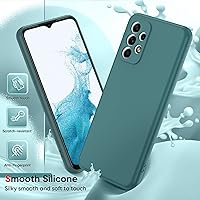 Vista 3 de LeYi Funda para Samsung A23 4G/5G, Galaxy A23 con [2 unidades] Protector de pantalla de vidrio templado y protector de lente de cámara, funda