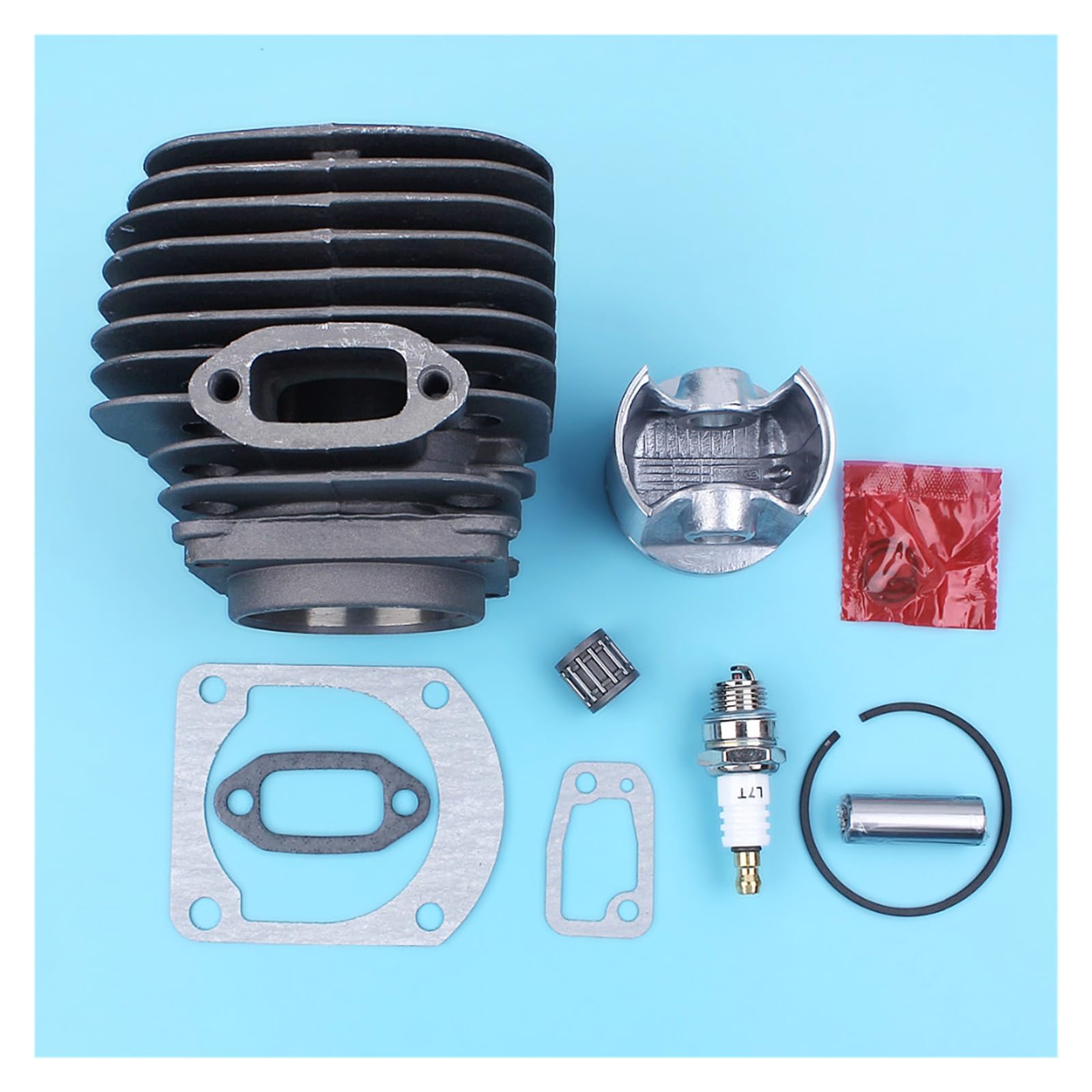Zestaw tłoka cylindra 50mm do piły łańcuchowej Husqvarna 268 268K 268XP z uszczelkami świecy zapłonowej łożysko igiełkowe części platerowanych Nikasil
