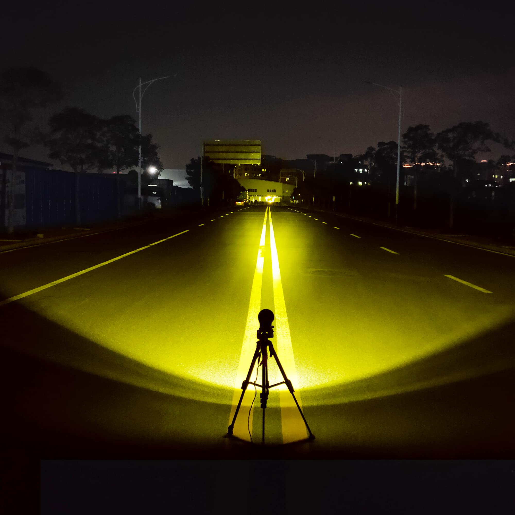 Żółty reflektor przeciwmgielny LED, 60 W, 4 cale, reflektor roboczy, pasuje do motocykli, ciężarówek, samochodów, SUV, ATV, łodzi, traktorów, reflektor cofania 12 V, 24 V, światło do jazdy