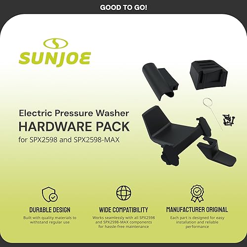 Miniatura 2 de Sun Joe SPX2598-HP Paquete de accesorios para hidrolavadora eléctrica para SPX2598 y SPX2598-MAX, color negro