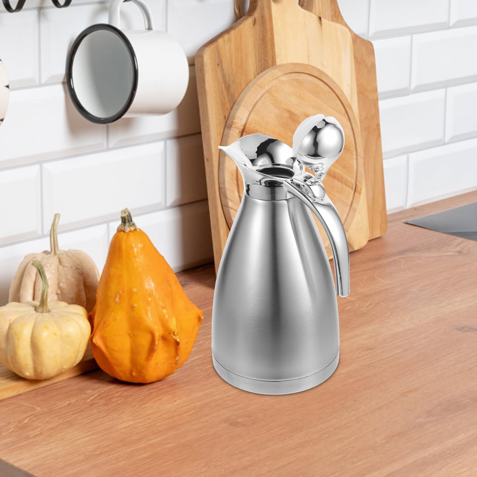 Borraccia Termica in Acciaio Inossidabile 1.5l Design a Grande Capacità e Funzione Antigoccia per Casa e Viaggi