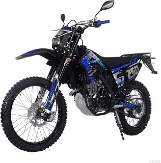 X-PRO Templar X 250cc Zongshen Brand Engine 6 Speed Dirt Bike Pit Bike Gas Dirt Bikes Adult Dirt Pitbike Gas Dirt Pit Bike, Big 21"/18" Wheels!(Blue)