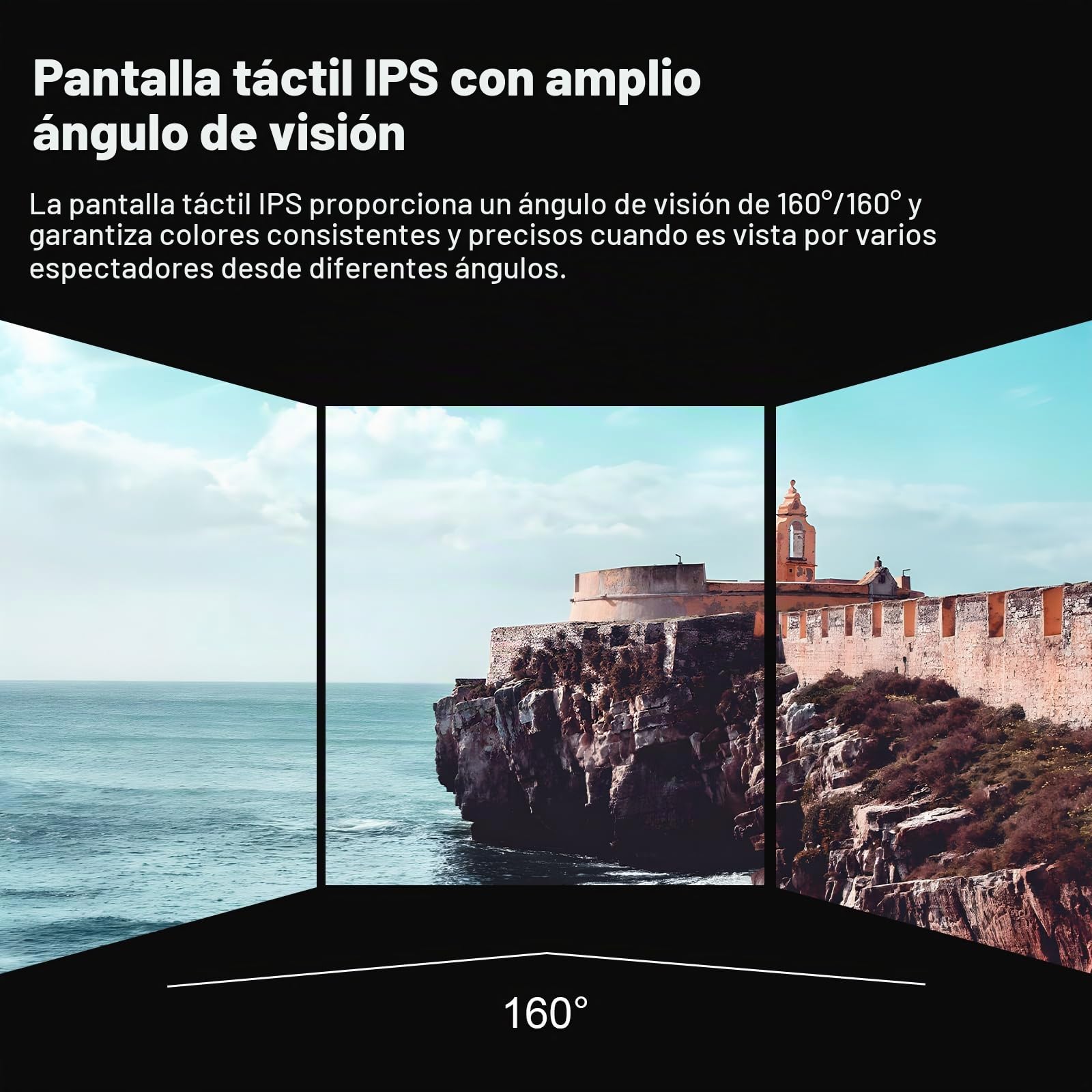 Godox GM55 4K Táctil Cámara Monito 5,5 Pulgadas Externo Monitor 410nit 1920x1080 IPS HDMI 3D LUT con LUT 3D NP-F550 Batería Parasol para Microslr&DSLR para Canon Nikon Sony