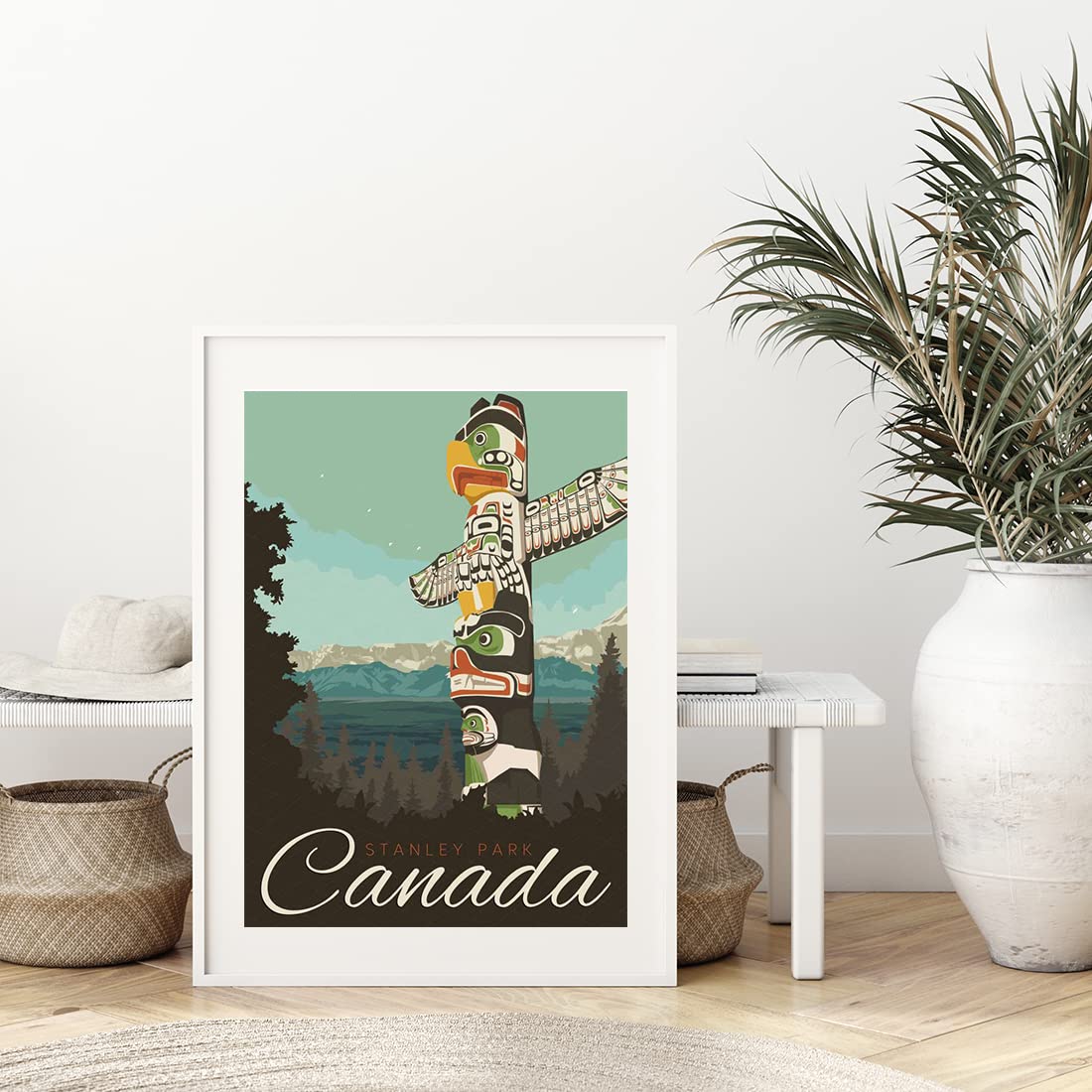 特大サイズ！カナダVancouverバンクーバー風景画♡アート美術品 特大サイズ！CanadaカナダVancouverバンクーバー風景画♡アート