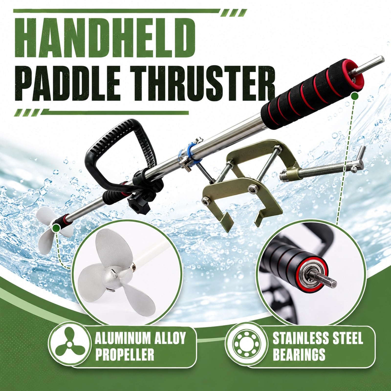 Drill Propeller Handheld Drill Powered Boat Propeller für Jon-Boat-Kajak