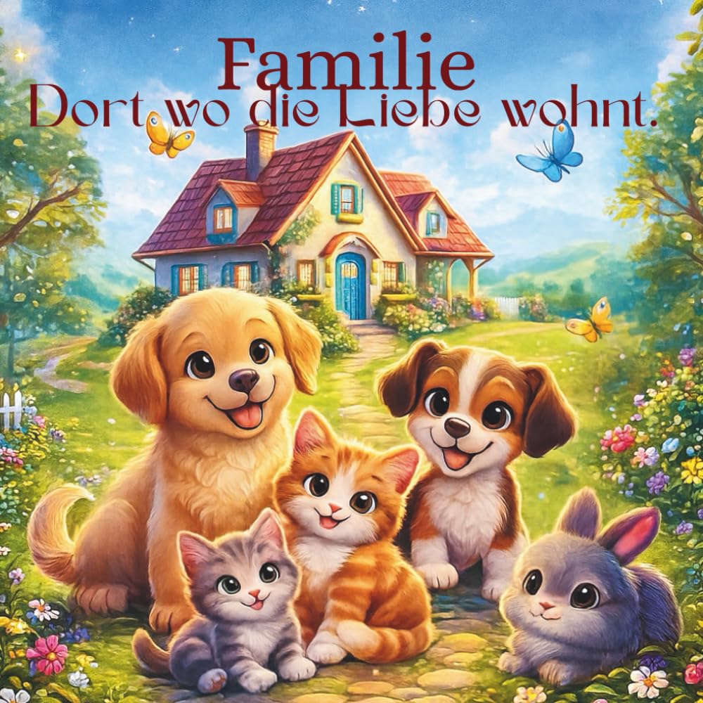 Familie – Dort wo die Liebe wohnt erzählt von Mut, Vertrauen & Zusammenhalt.: Ein berührendes Kinderbuch über Tiere, Freundschaft und ein Zuhause fürs Herz.