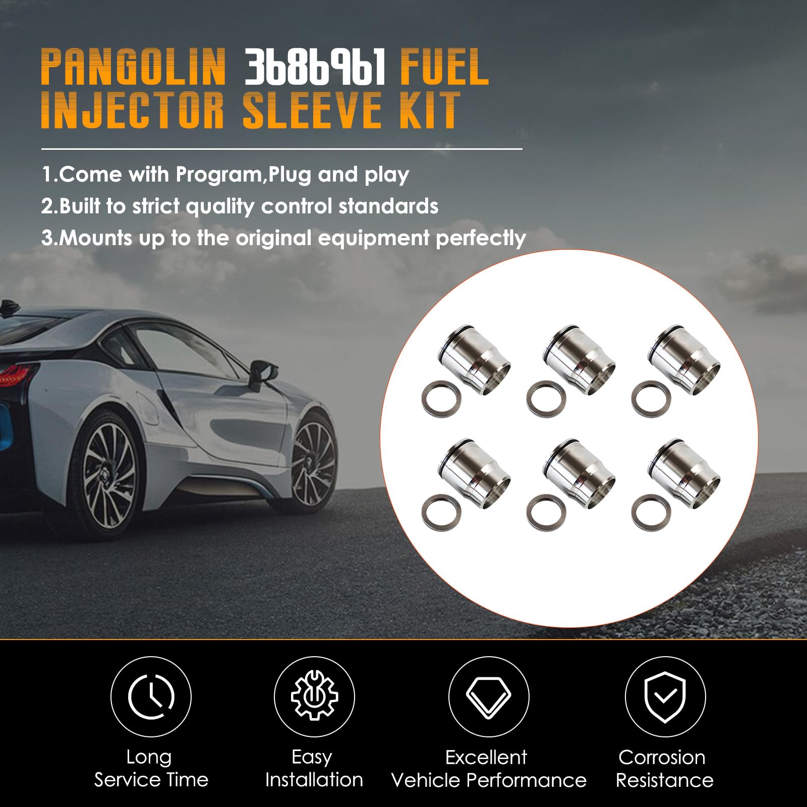 Amazon.com: PANGOLIN 3686961 Fuel Injector Sleeve Kit Cup Tube  