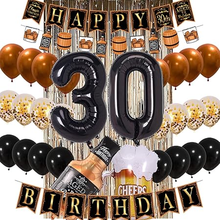 Amazon 30歳の誕生日デコレーション ウイスキー誕生日パーティー用品 クラシックヴィンテージテーマ 年齢から完璧な誕生日パーティーバナー 男性または女性向け バーパーティー用品 風船 バルーン おもちゃ Amazon 30歳の誕生日デコレーション ウイスキー誕生日パーティー用品 クラシックヴィンテージテーマ 年齢から完璧な誕生日パーティーバナー 男性または女性向け バーパーティー用品 風船 バルーン おもちゃ
