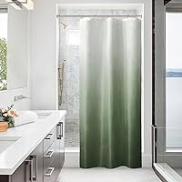 Vista 18 de BBiggood - Juego de cortinas de ducha estrechas negras degradadas, 36 x 72 pulgadas, cortina de ducha pequeña de 36 pulgadas, juego de cortinas