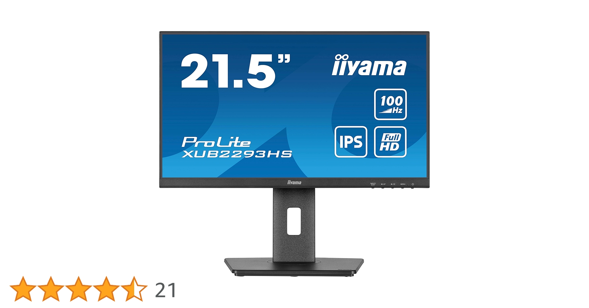 Amazon | 21.5インチ iiyama XUB2293HS-B6 IPS 1ms HDMI/DPスピーカー