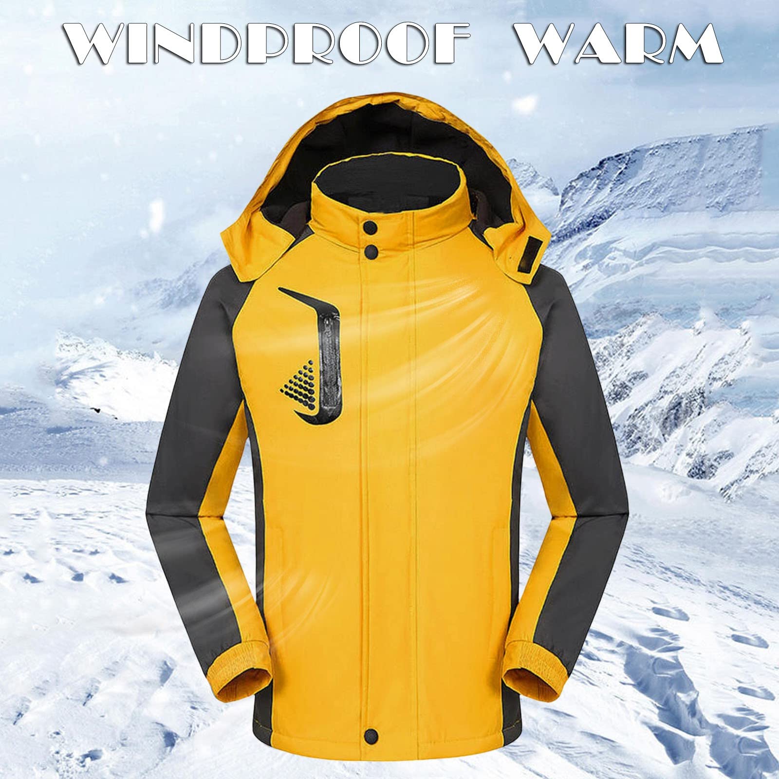 Giacca Da Sci Impermeabile Donna Cappotto Invernale Neve Caldo A Montagna Con Cappuccio Giaccone Bambina Antivento Running Antipioggia Lungo Trasparente Vento Giubbotto Canadian Trekking