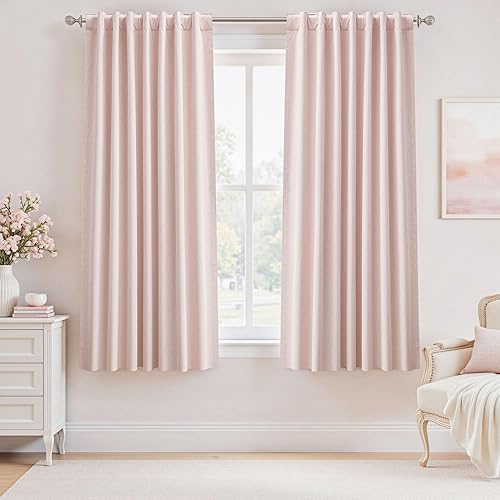 Miniatura 48 de UHITECH - Cortinas de 108 pulgadas de largo para ventana de sala de estar, cortinas opacas para dormitorio, juego de 2 paneles, azul, modernas, de