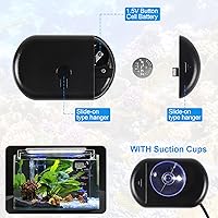 Vista 3 de Termómetro de acuario para acuario, termómetro digital LCD para tanque de peces con sonda de sensor resistente al agua y ventosa para incubadoras