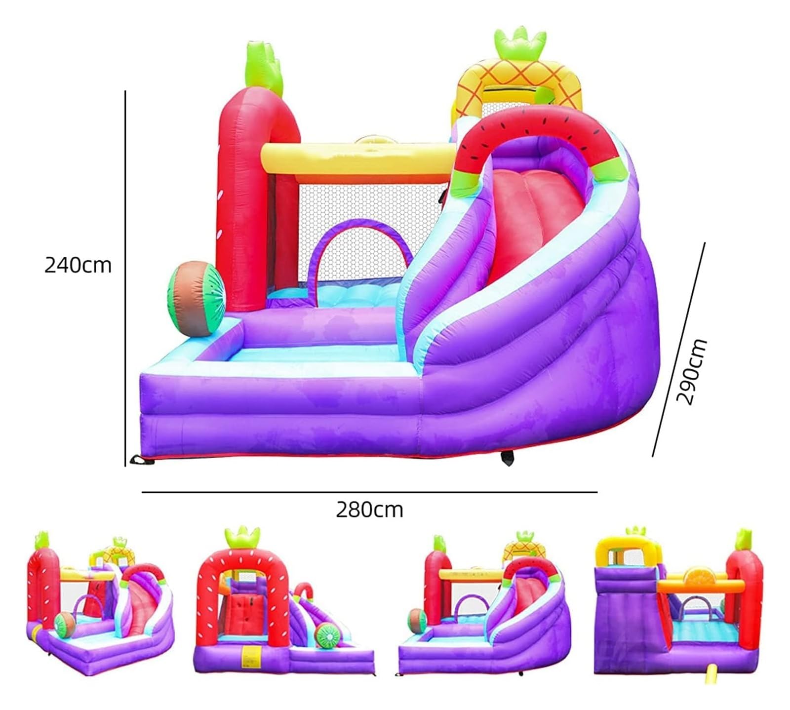 Castello gonfiabile, Parco giochi portatile for saltare con castello gonfiabile