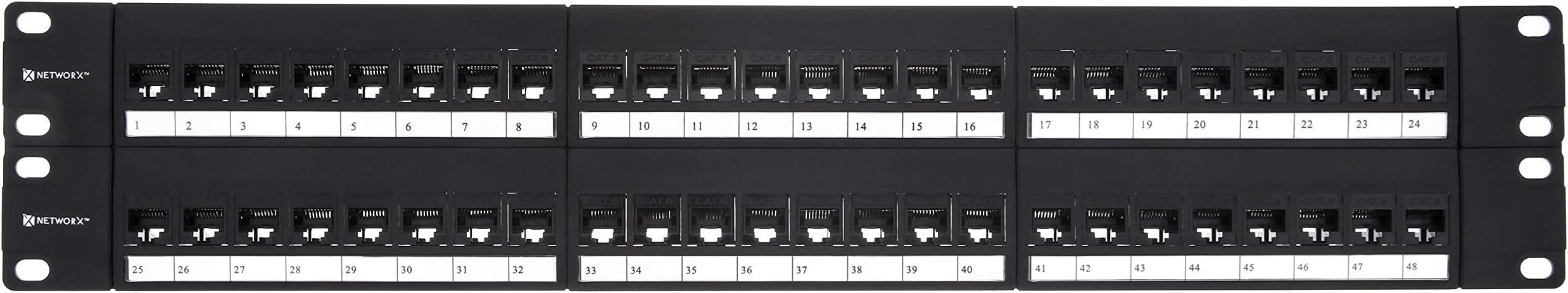 Distribution Panels (Cat6 Feed Through, 48 Port)