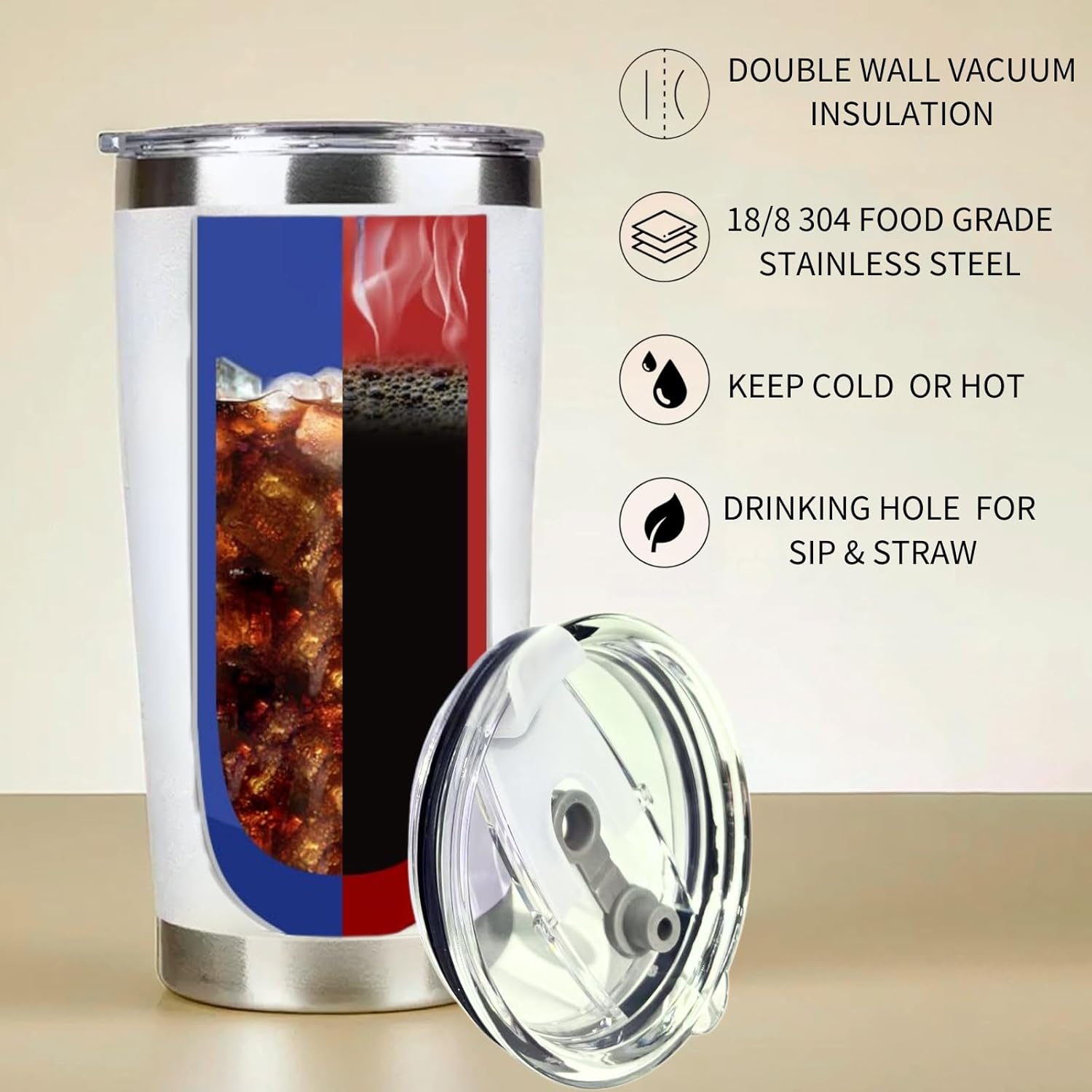 Birthday Gifts for Mom - 20 oz Stainless Steel Insulated Coffee Tumbler with Lid - Mom Birthday Gifts from Daughter Son, Mothers in Law, Mama, Grandma Gift Ideas, Tumblers for Women - Image 2