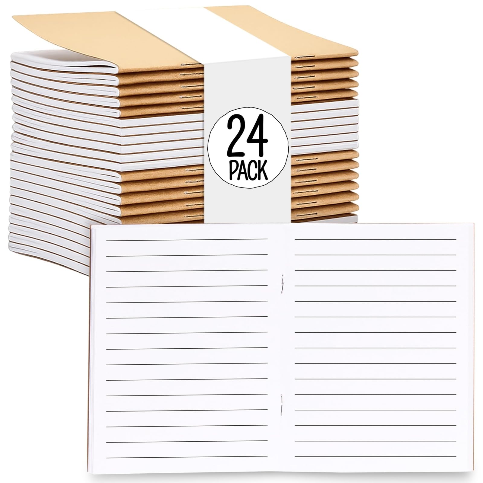Paper Junkie Quaderni Bulk, 48 pagine a righe, 10,2 x 15,2 cm, mini diari per scrittura, disegno, scarabocchiare, regali per studenti, apprezzamento degli insegnanti, forniture per classe, set di