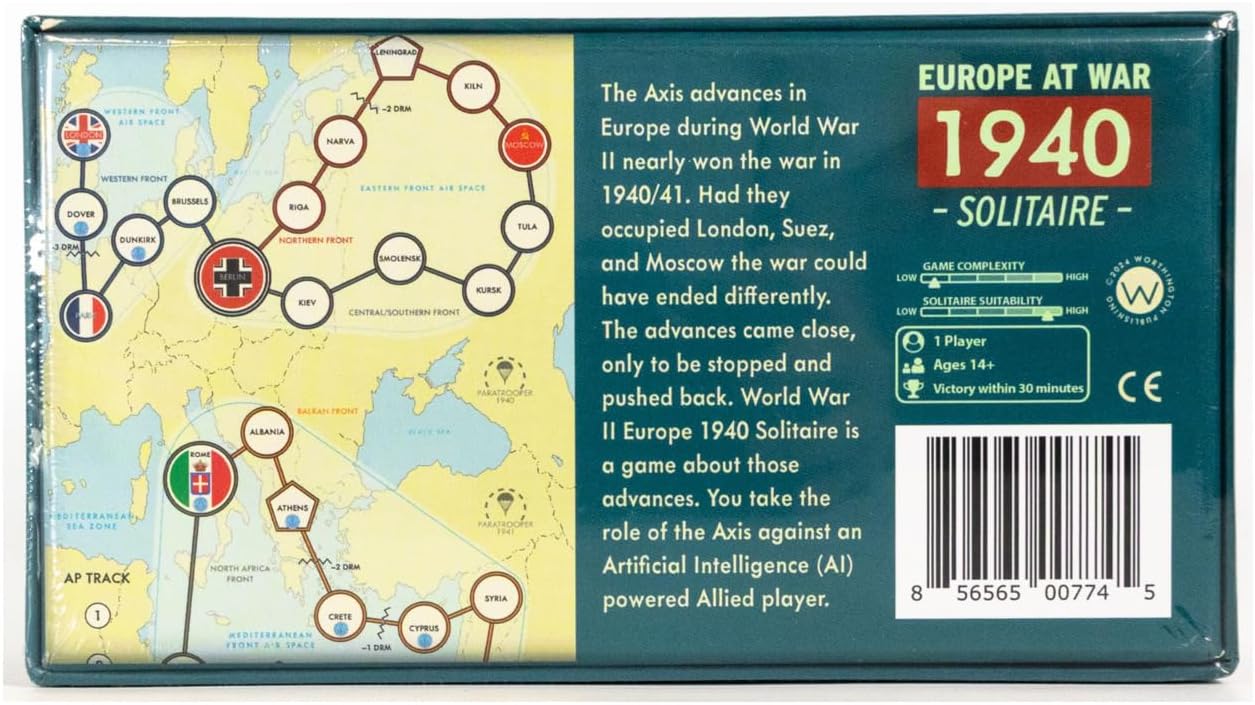 Worthington Games Europe at War: 1940 Solitaire
