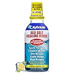 H2Ocean Healing Rinse Natural Sea Salt Mouthwash - Alcohol & Fluoride-Free Oral Care for Sore Throats, Wisdom Teeth Recovery & Gum Health - Mouth Rinse & Whitening Mouthwash, Lemon Ice, 16 oz