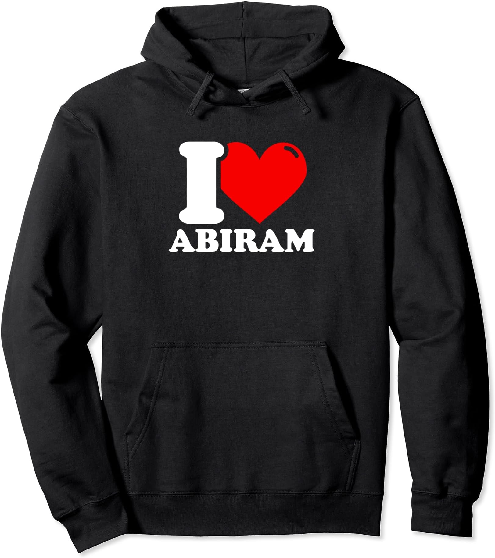 I love abiram given name Pullover Hoodie
