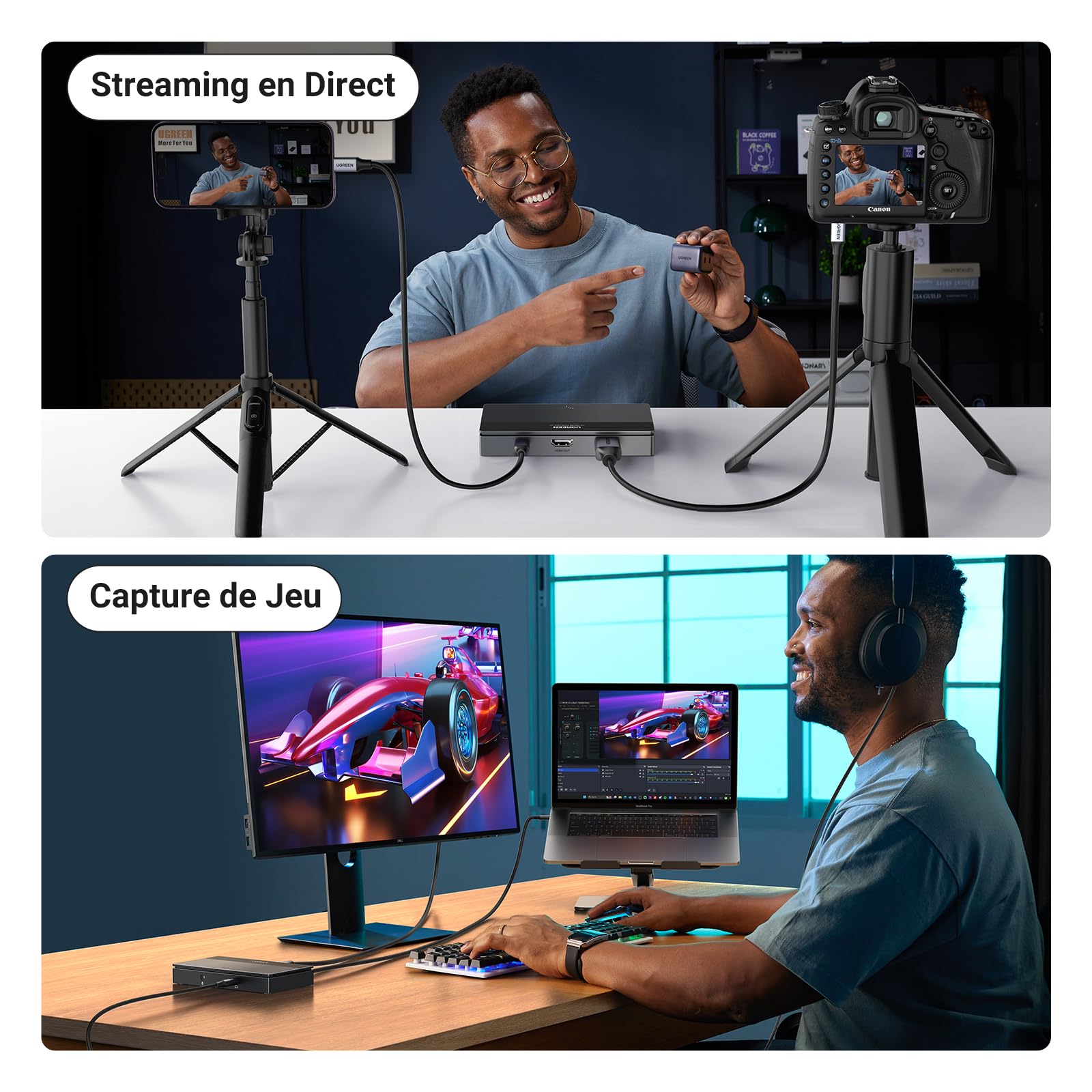 Carte De Capture QGeeM HDMI Vers USB 3.0 – 1080p 60fps – Full HD – Pour MAC/PC