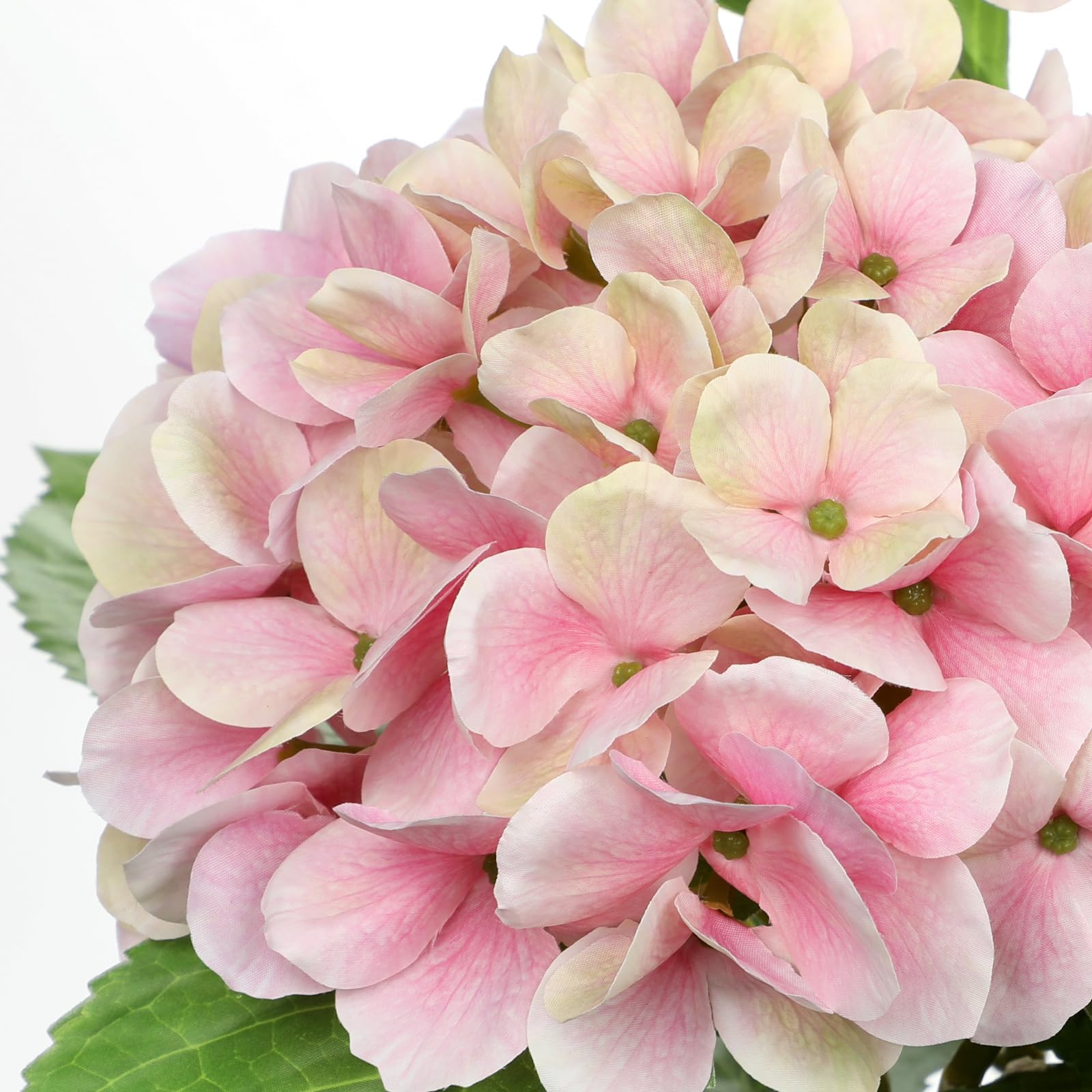 Hollyone Fiori artificiali di ortensia in vaso per decorazioni 2