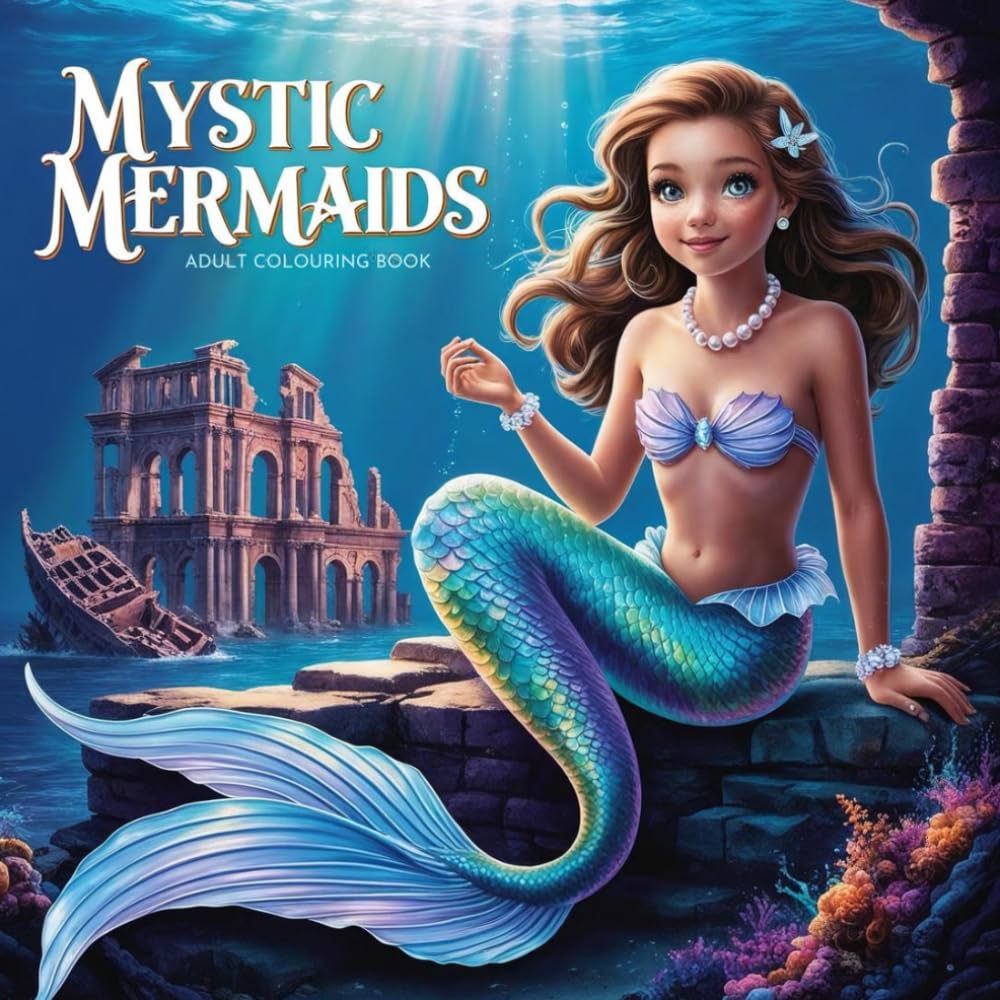 Mystic Mermaids: Colouring Book of Underwater Wonders