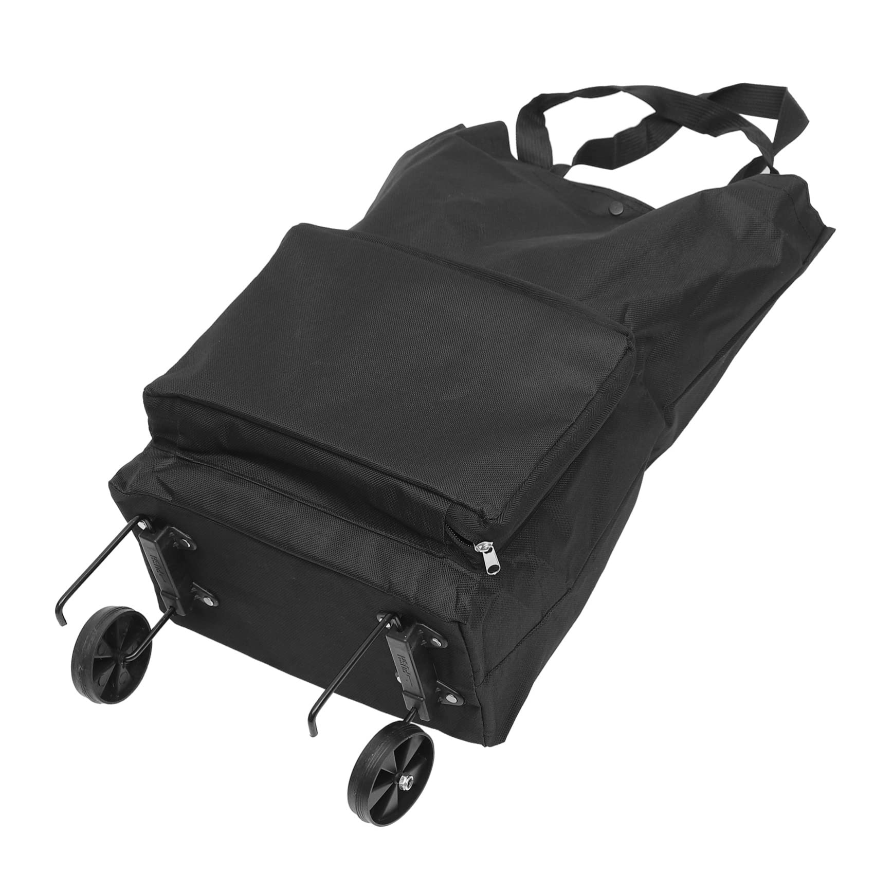 BRIGHTFUFU Large Folding Shopping Trolley Bag - Blue - Utility Cart with Wheels