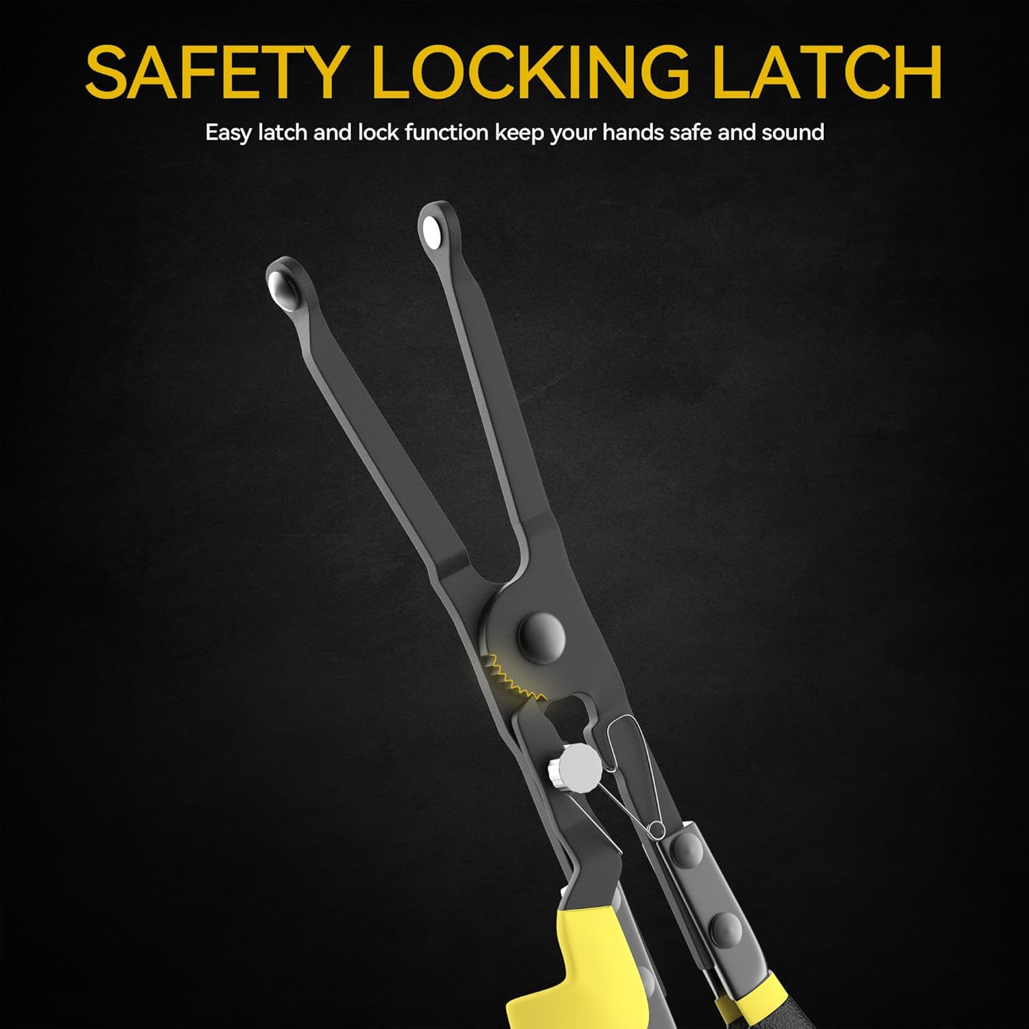 Renekton Clamp Spread Pliers with Locking Device, Working on Lap Joint Clamps, Connector Double Clamps and Exhaust Pipe Clamps