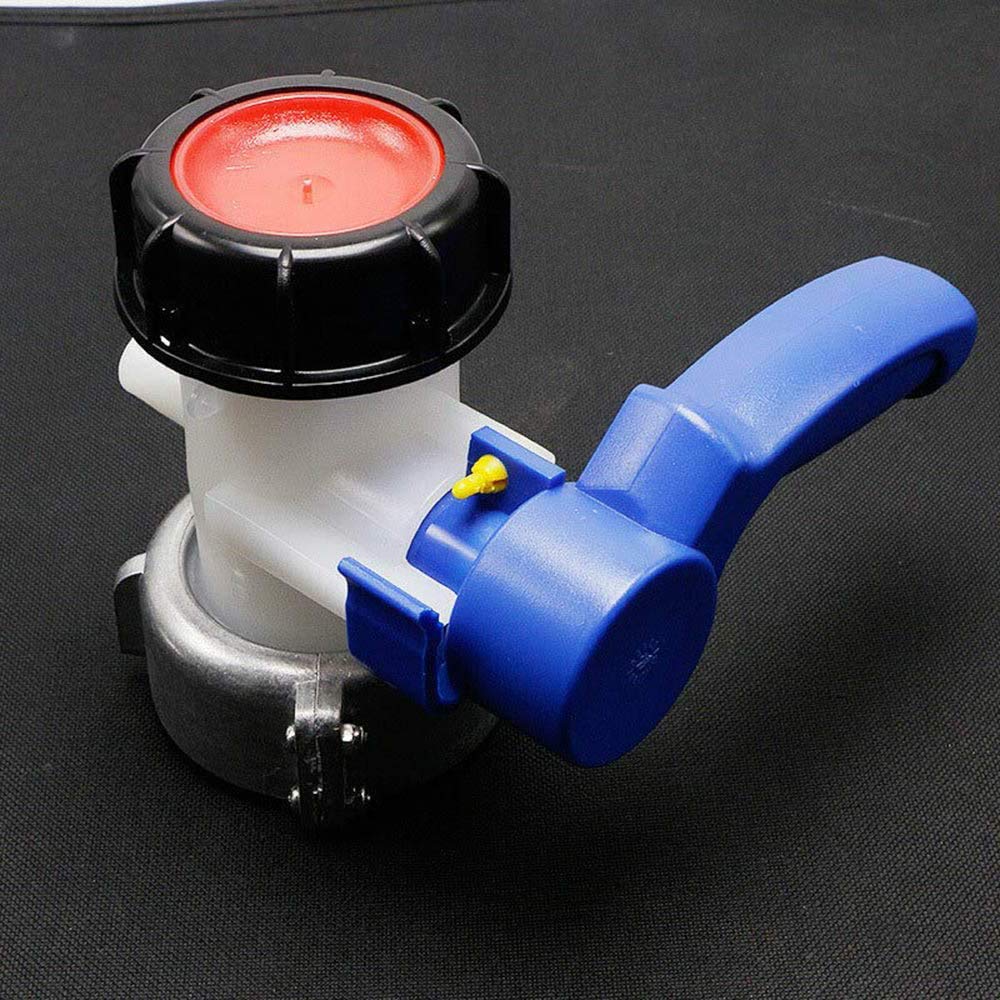 IBC zbiornik na wodę 75 mm zawór motylkowy kran - antykorozyjne złącze DN40 zamiennik złącza do zbiorników IBC, trwały adapter wody do wydajnej kontroli przepływu