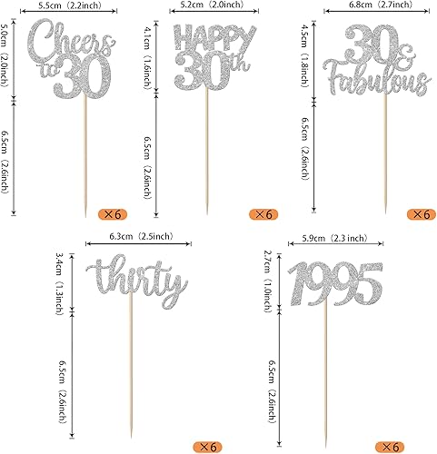 Miniatura 142 de Rsstarxi Paquete de 30 adornos para cupcakes de 15 cumpleaños con purpurina Mis Membrillo 15 desde 2010 Feliz 15º Cupcake Toppers Quince Cheers to