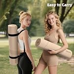 Yoga Mat High Density Exercise Mat, 76"x32"x0.27"Thick Wide & Large Yoga Mat for Women Men, Professional POE Workout Mat for Yoga, Pilates, Fitness & Stretching