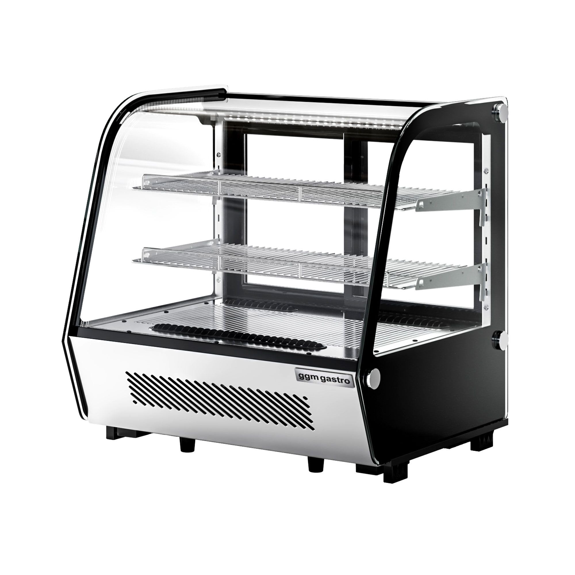 GGM Gastro Tisch-Kühlvitrine 120 l 696x570x686 mm | Optimale Warenpräsentation, energieeffiziente LED-Beleuchtung, intuitive digitale Steuerung, robuste Doppelverglasung