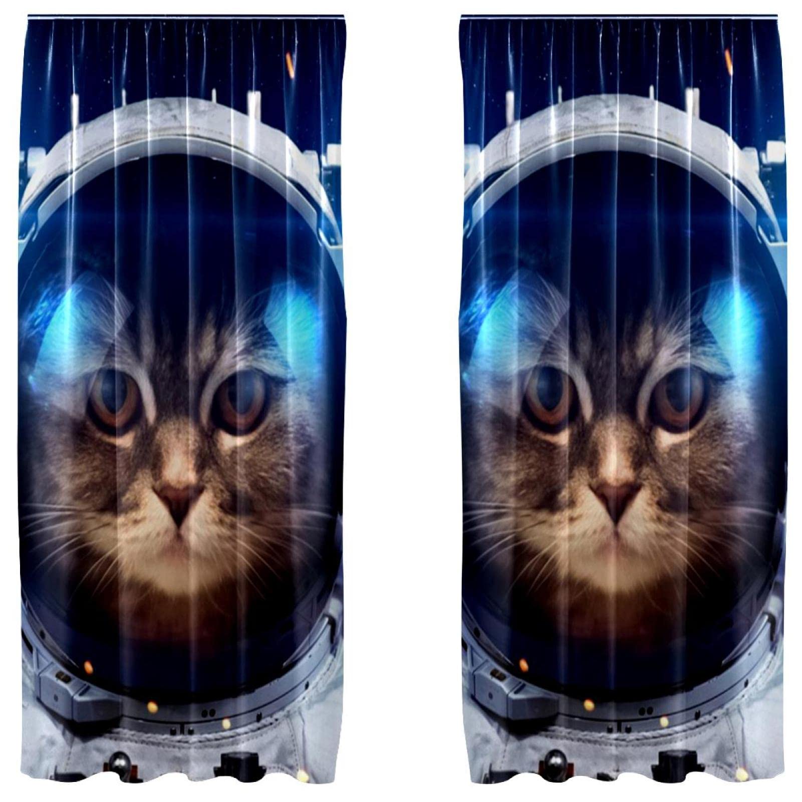 Rideaux occultants chat spatial pour créer un cocon dans la chambre