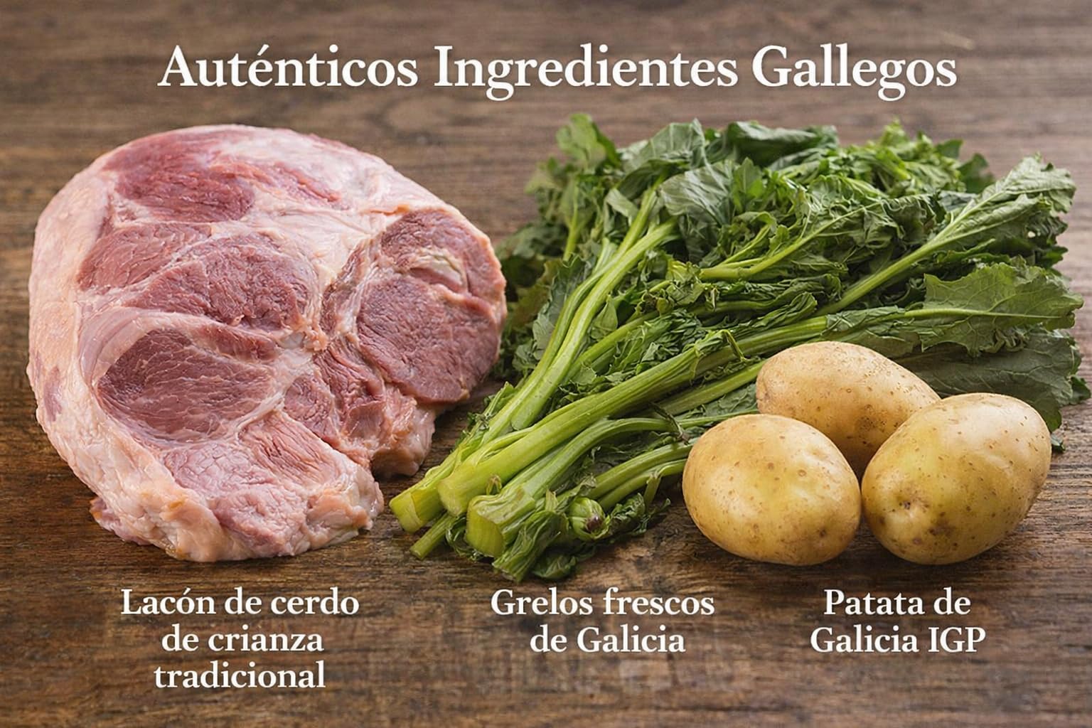 Lacón con Grelos en Conserva 1 kg Plato Tradicional Gallego Listo para Calentar Receta Auténtica Sin Gluten Carne de Cerdo y Patata Gallega