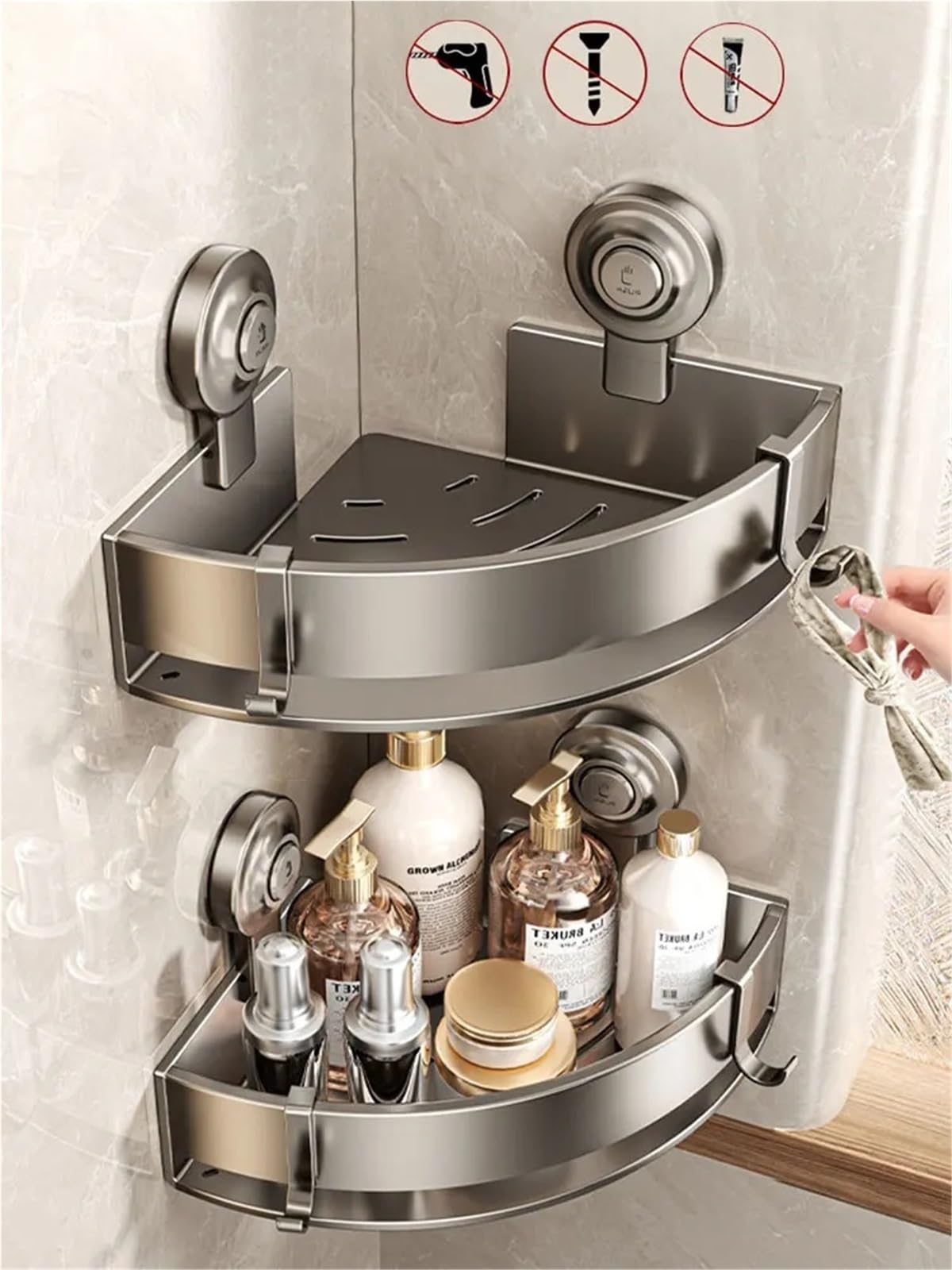 Poręcze do uchwytów Zestaw akcesoriów: wieszak na ręczniki, dozownik papieru toaletowego, wieszak ścienny, wieszak na ręczniki, zestaw wieszaków do łazienki(Towel Bar)
