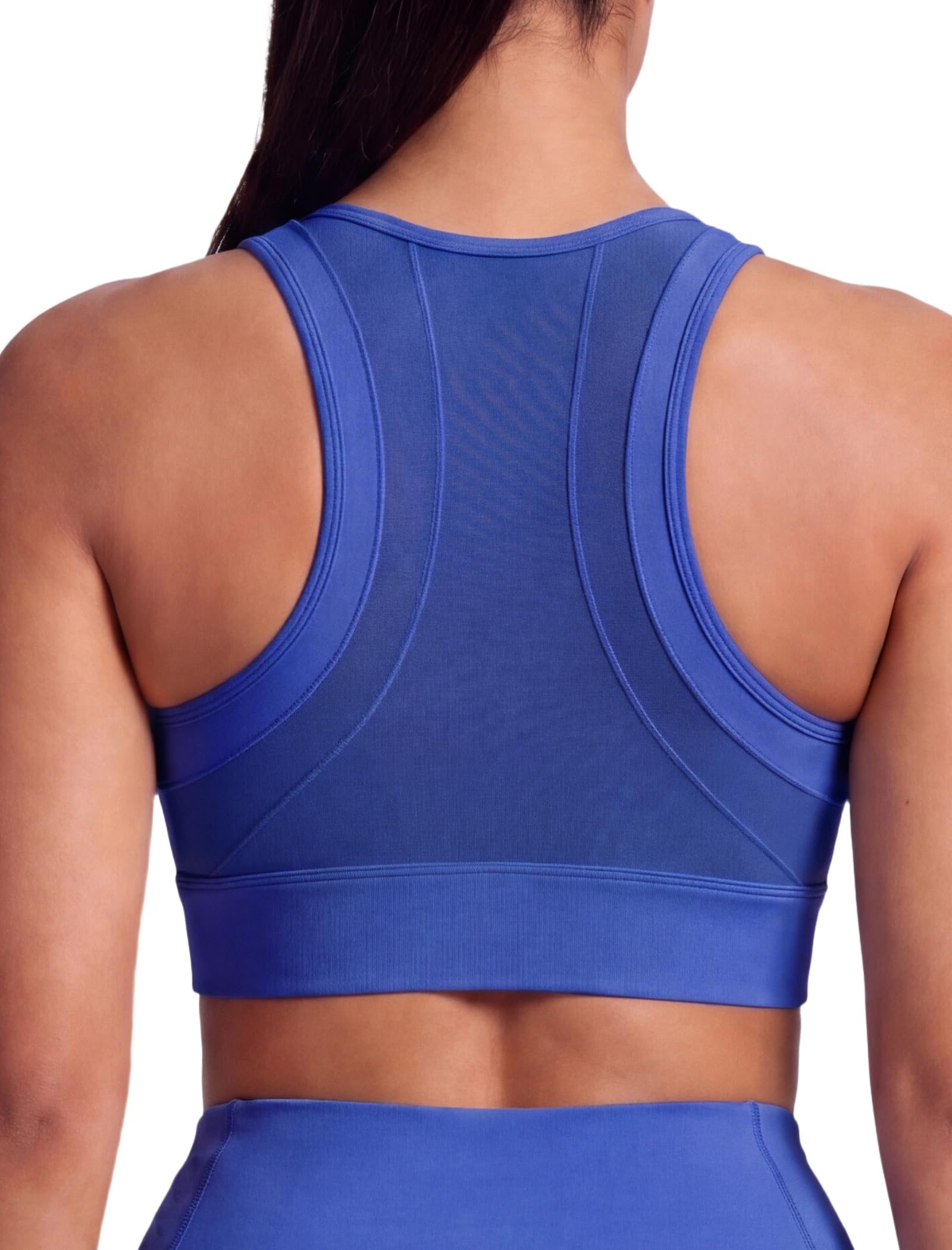 Yvette High Impact Sports Bras for Women Large Bust Zip Front Closure Sports Bra High Support for Running Workout