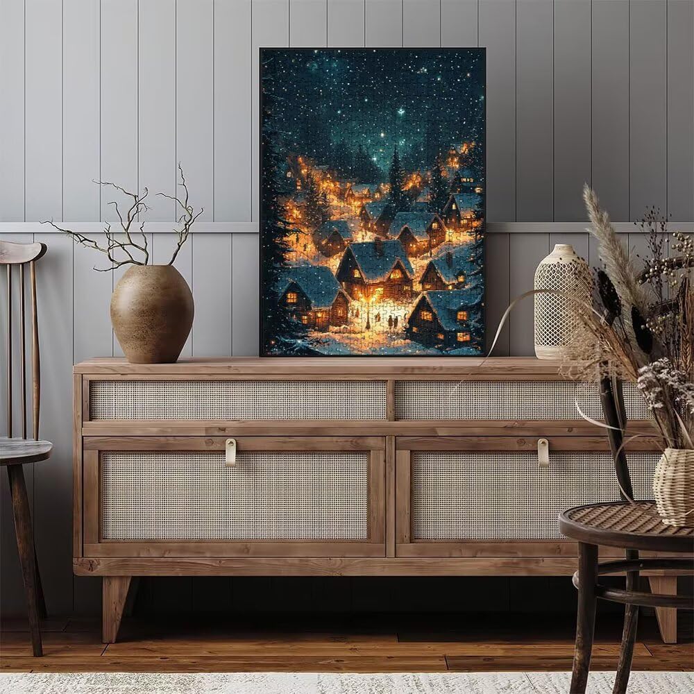Puzzle 4000 Pezzi, Stelle Neve 3D Puzzle per Adulti Impegnativo, Educa Puzzles Artistico, Divertente E Stimolante Puzzles Decorativo per La Famiglia, Regalo e Decorazione Pareti DX0YL6-966