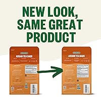 Vista 4 de FGO Té Assam orgánico, 100 unidades, bolsas de té negro ecológicas, bolsa resellable, el embalaje puede variar (paquete de 1)