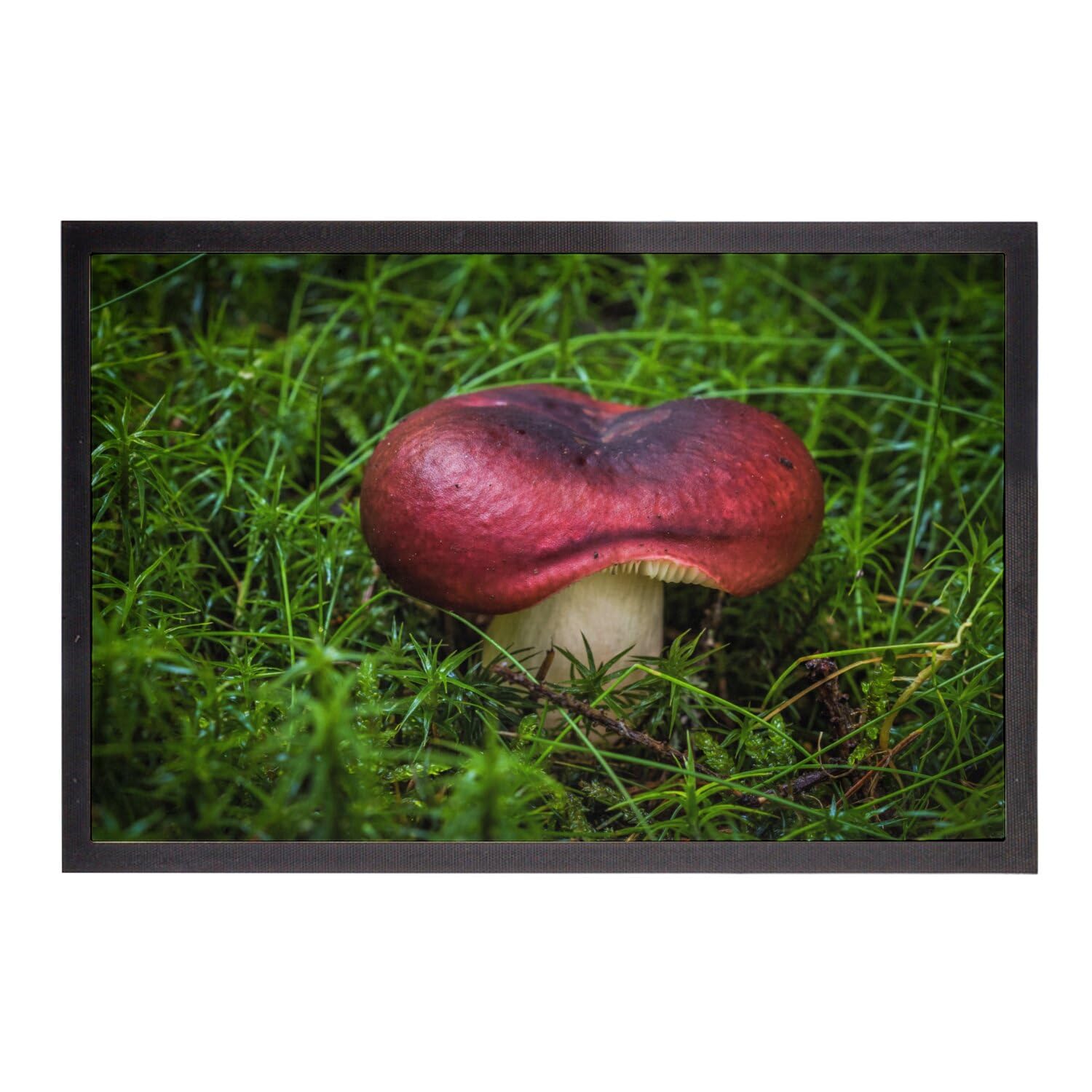 Paillasson champignon mauve pour une entrée ambiance sous-bois automnal