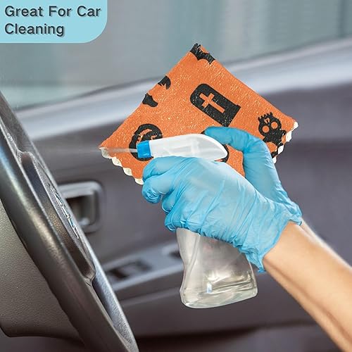 Miniatura 7 de Halloween Symbols Set of 6 Quick Dry Microfiber Dish Towel Print Soft Microfiber Absorbant Towel for Restaurant Sink