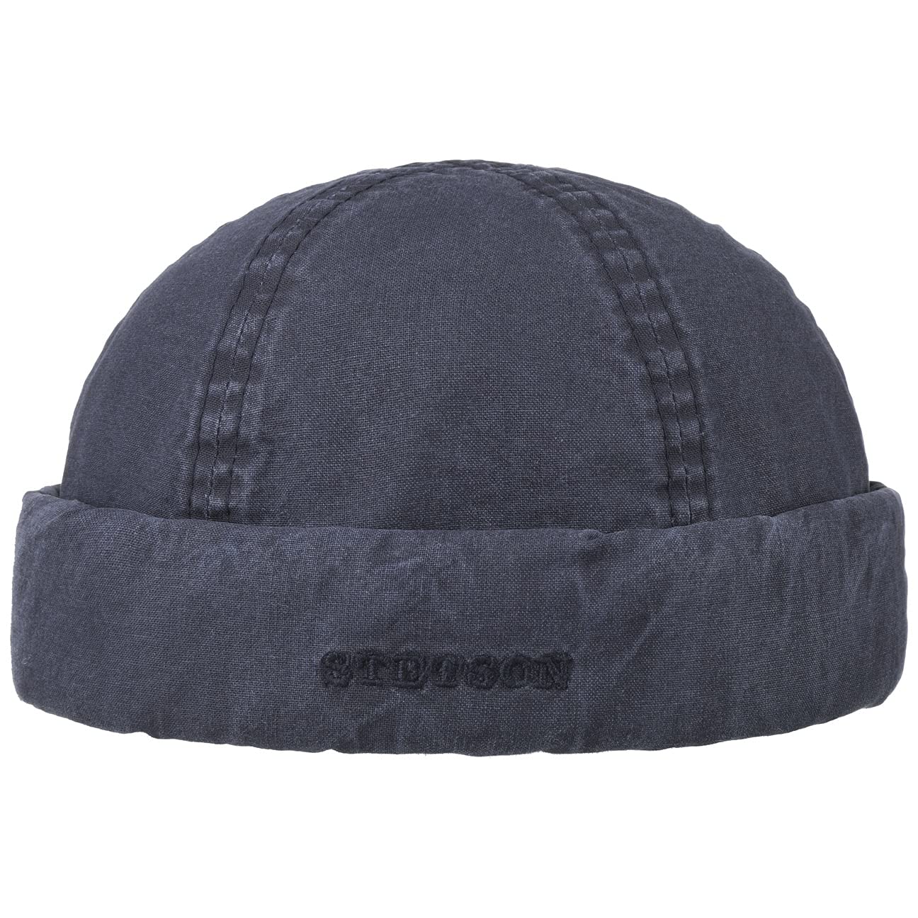 Stetson Gorro Docker Delave Organic Cotton Hombre - Made in The EU de Verano algodón Gorra con Vuelta, Primavera/Verano