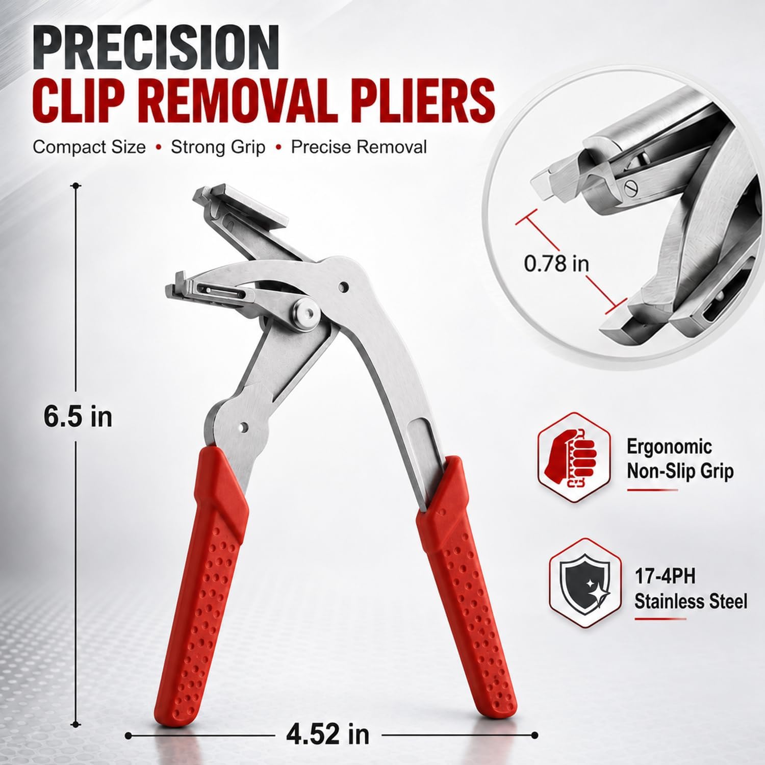 Car Clip Pliers,Clip Removal Pliers Kit,100PCS Clips + 4PCS Trim Tools | Automotive Fastener Remover Tool, For Most Cars, Damage-Free, Door Panel, Dashboard, Bumper Repair